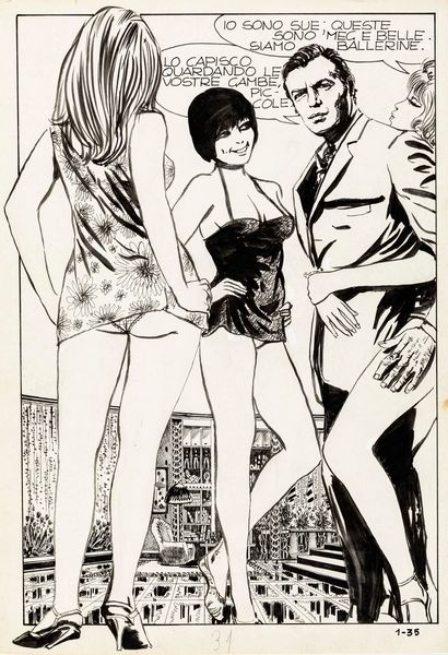 Milo Manara : Genius - Il morso della lupa  - Asta Fumetti: I Maestri dell'Erotismo - Associazione Nazionale - Case d'Asta italiane