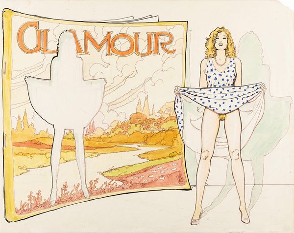 Milo Manara : Glamour  - Asta Fumetti: I Maestri dell'Erotismo - Associazione Nazionale - Case d'Asta italiane