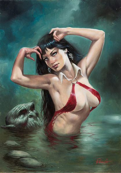 Lucio Parrillo : Vampirella - Dead Flowers  - Asta Fumetti: I Maestri dell'Erotismo - Associazione Nazionale - Case d'Asta italiane