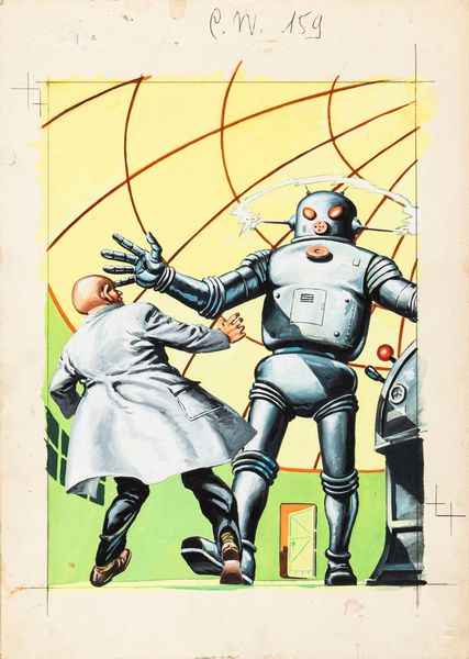 Nevio Zeccara : Robot  - Asta Fumetti: I Maestri dell'Erotismo - Associazione Nazionale - Case d'Asta italiane