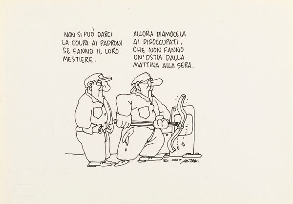 Altan (Francesco Tullio Altan) : Lotta di classe  - Asta Fumetti: I Maestri dell'Erotismo - Associazione Nazionale - Case d'Asta italiane