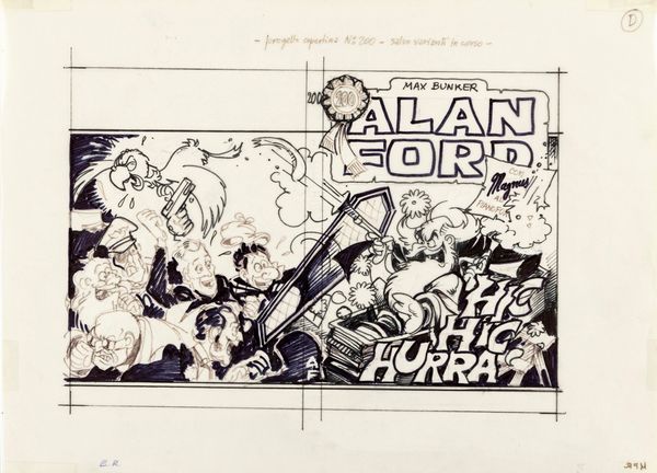 Magnus (Roberto Raviola) : Alan Ford 200  - Asta Fumetti: I Maestri dell'Erotismo - Associazione Nazionale - Case d'Asta italiane