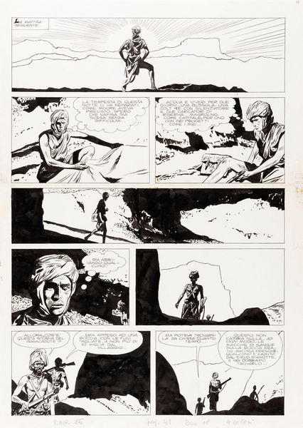 Attilio Micheluzzi : Johnny Focus - Il popolo della montagna  - Asta Fumetti: I Maestri dell'Erotismo - Associazione Nazionale - Case d'Asta italiane