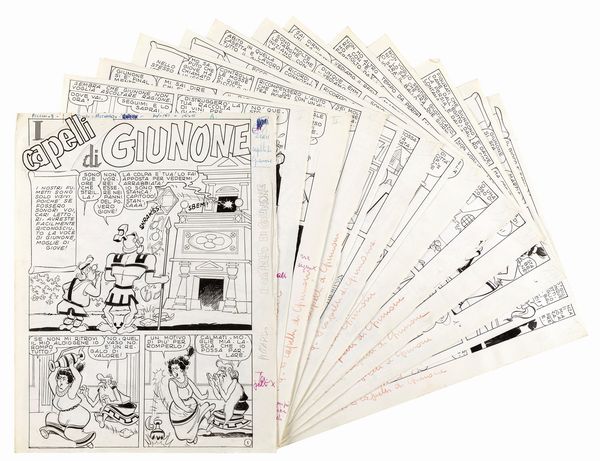 Ernesto Piccardo : I capelli di Giunone  - Asta Fumetti: I Maestri dell'Erotismo - Associazione Nazionale - Case d'Asta italiane