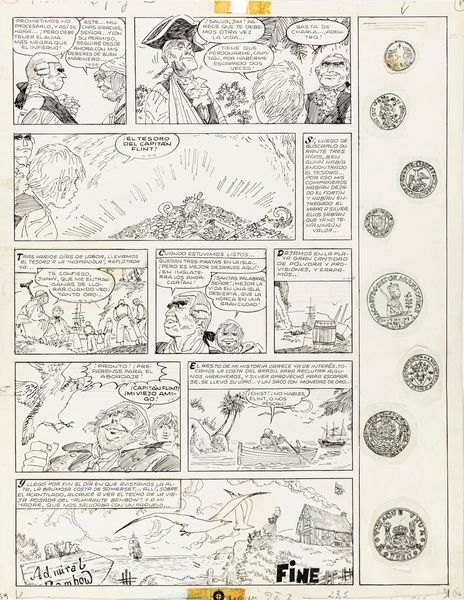 Hugo Pratt : L'isola del tesoro  - Asta Fumetti: I Maestri dell'Erotismo - Associazione Nazionale - Case d'Asta italiane