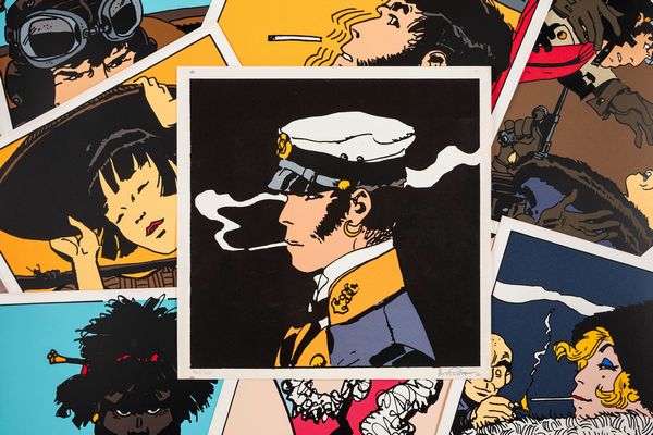 Hugo Pratt : Corto Maltese: Les personnages  - Asta Fumetti: I Maestri dell'Erotismo - Associazione Nazionale - Case d'Asta italiane