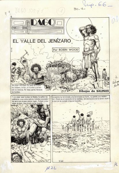 Alberto Salinas : Dago - El valle del Jenizaro  - Asta Fumetti: I Maestri dell'Erotismo - Associazione Nazionale - Case d'Asta italiane