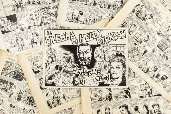 Giorgio Scudellari : Charlie Chan - Il dilemma di Helen Dirkson  - Asta Fumetti: I Maestri dell'Erotismo - Associazione Nazionale - Case d'Asta italiane