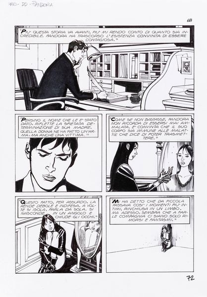 Nicola Mari : Dylan Dog - Nel segno del dolore  - Asta Fumetti: I Maestri dell'Erotismo - Associazione Nazionale - Case d'Asta italiane