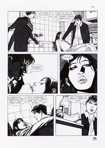 Nicola Mari : Dylan Dog - Nel segno del dolore  - Asta Fumetti: I Maestri dell'Erotismo - Associazione Nazionale - Case d'Asta italiane