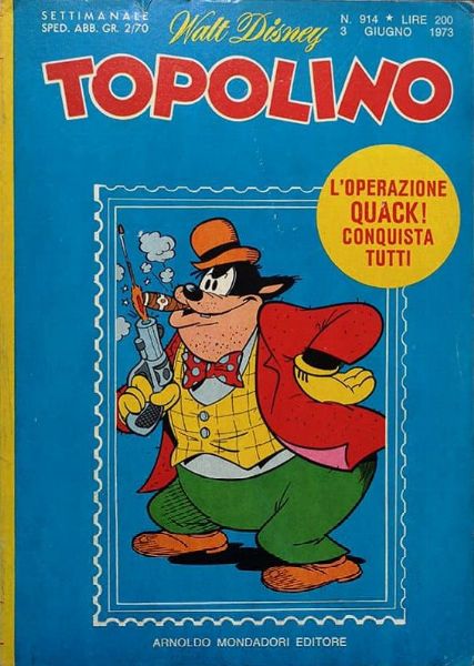 Giovan Battista Carpi : Topolino n. 914  - Asta Fumetti: I Maestri dell'Erotismo - Associazione Nazionale - Case d'Asta italiane