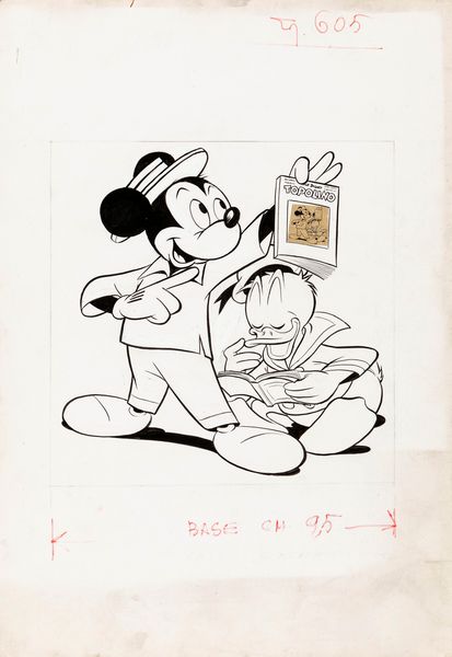 Giuseppe Perego : Topolino n. 605  - Asta Fumetti: I Maestri dell'Erotismo - Associazione Nazionale - Case d'Asta italiane