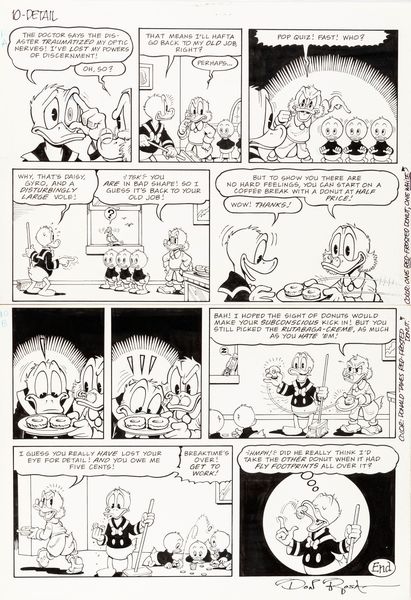 Don Rosa : Paperino in occhio ai dettagli  - Asta Fumetti: I Maestri dell'Erotismo - Associazione Nazionale - Case d'Asta italiane