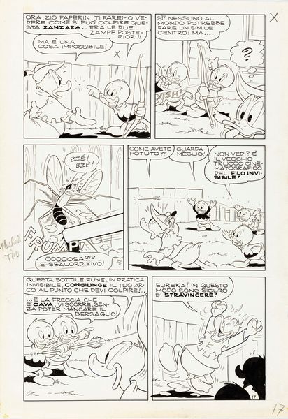 Romano Scarpa : La leggenda di Paperin Hood  - Asta Fumetti: I Maestri dell'Erotismo - Associazione Nazionale - Case d'Asta italiane