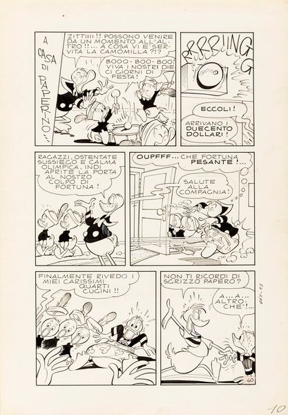 Romano Scarpa : Sgrizzo il pi balzano papero del mondo  - Asta Fumetti: I Maestri dell'Erotismo - Associazione Nazionale - Case d'Asta italiane