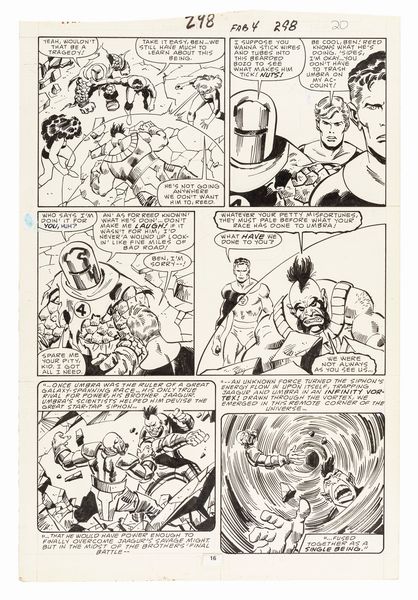 John Buscema : Fantastic Four - Closer Than Brothers!  - Asta Fumetti: I Maestri dell'Erotismo - Associazione Nazionale - Case d'Asta italiane