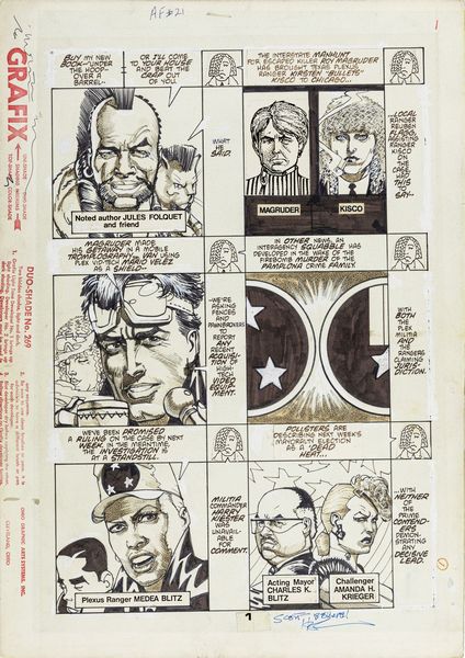 Howard Chaykin : American Flagg! - Red Tape & Blackmail!!  - Asta Fumetti: I Maestri dell'Erotismo - Associazione Nazionale - Case d'Asta italiane