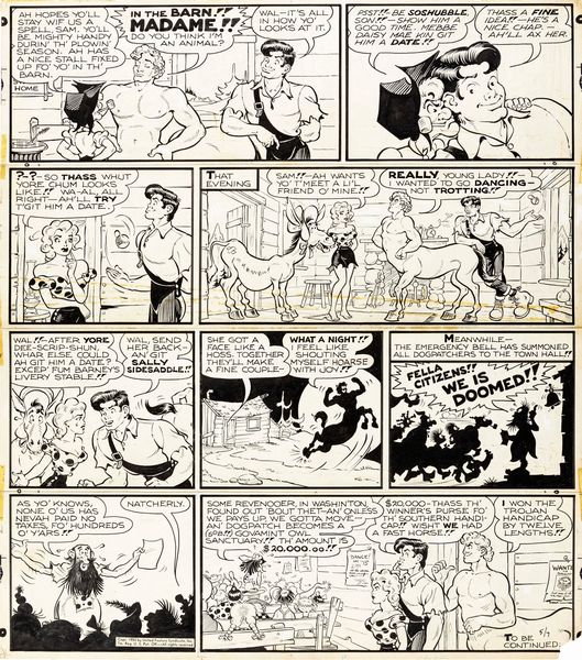 Al Capp : Li'l Abner  - Asta Fumetti: I Maestri dell'Erotismo - Associazione Nazionale - Case d'Asta italiane