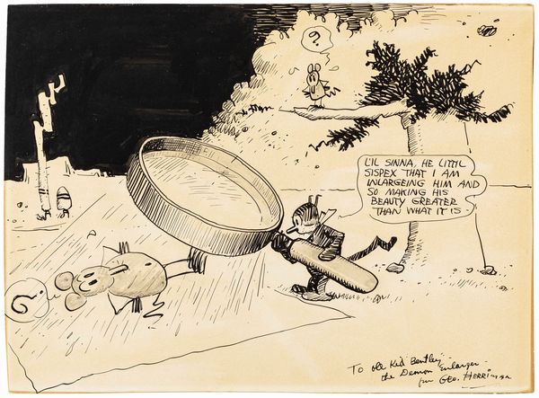 George Herriman : Krazy Kat - The Demon Enlarger  - Asta Fumetti: I Maestri dell'Erotismo - Associazione Nazionale - Case d'Asta italiane