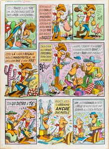 Benito Jacovitti :  Natale Cocco Bill  - Asta Fumetti: I Maestri dell'Erotismo - Associazione Nazionale - Case d'Asta italiane