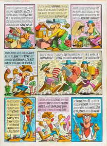 Benito Jacovitti :  Natale Cocco Bill  - Asta Fumetti: I Maestri dell'Erotismo - Associazione Nazionale - Case d'Asta italiane