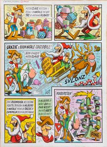 Benito Jacovitti :  Natale Cocco Bill  - Asta Fumetti: I Maestri dell'Erotismo - Associazione Nazionale - Case d'Asta italiane