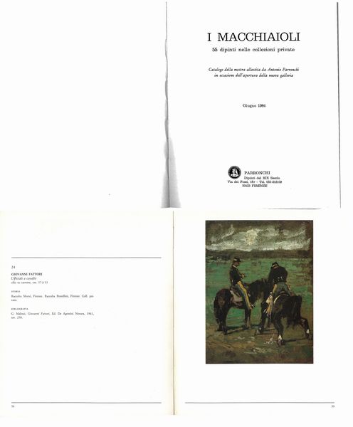 Giovanni Fattori : Ufficiali a cavallo  - Asta Arte Moderna e Contemporanea - Associazione Nazionale - Case d'Asta italiane