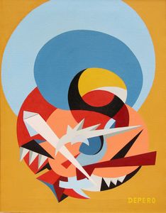 FORTUNATO DEPERO - Scoppio di granata