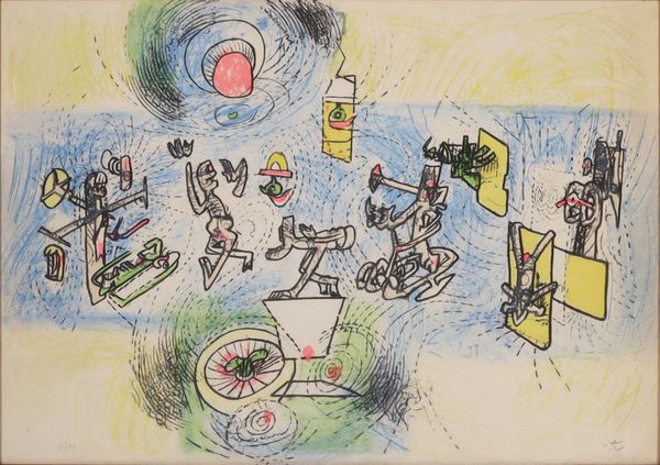 ROBERTO SEBASTIAN MATTA : Senza titolo  - Asta Arte moderna e contemporanea - Associazione Nazionale - Case d'Asta italiane