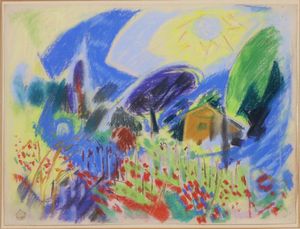 ANDRE' MASSON - PAYSAGE PRES D'AIX EN PROVANCE