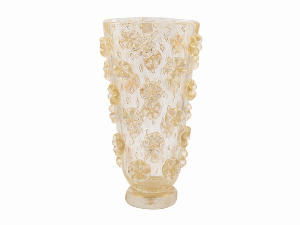 Vaso a margherite, Barovier & Toso  - Asta Di villa in villa Una collezione di vetri - Associazione Nazionale - Case d'Asta italiane