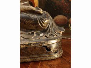 Buddha in bronzo  - Asta Di villa in villa Una collezione di vetri - Associazione Nazionale - Case d'Asta italiane