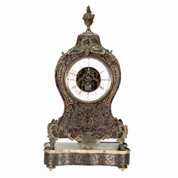 Orologio da tavolo in legno  - Asta Dipinti Antichi e del XIX Secolo Arredi e Sculture - Associazione Nazionale - Case d'Asta italiane