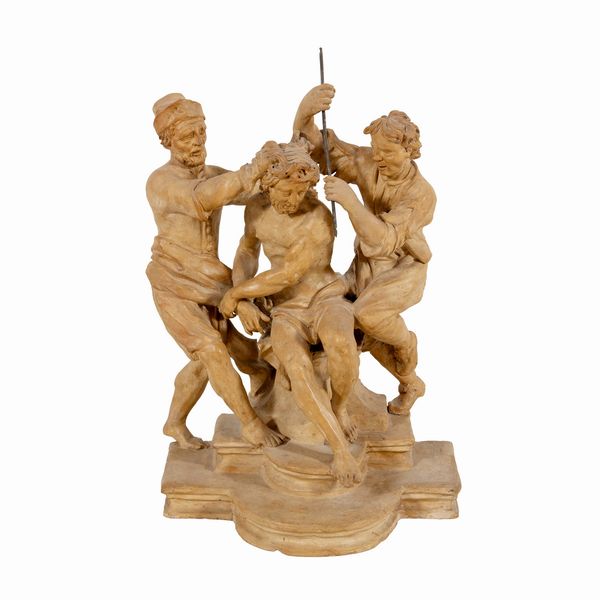 Gruppo in terracotta  - Asta Dipinti Antichi e del XIX Secolo Arredi e Sculture - Associazione Nazionale - Case d'Asta italiane