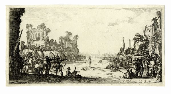 Jacques Callot : Il martirio di San Sebastiano.  - Asta Arte Antica, Moderna e Contemporanea [parte I] - Associazione Nazionale - Case d'Asta italiane