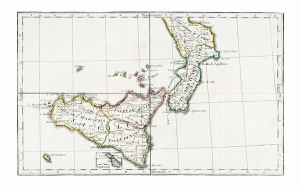 Raccolta di sei mappe in cofanetto di cuoio.  - Asta Arte Antica, Moderna e Contemporanea [parte I] - Associazione Nazionale - Case d'Asta italiane