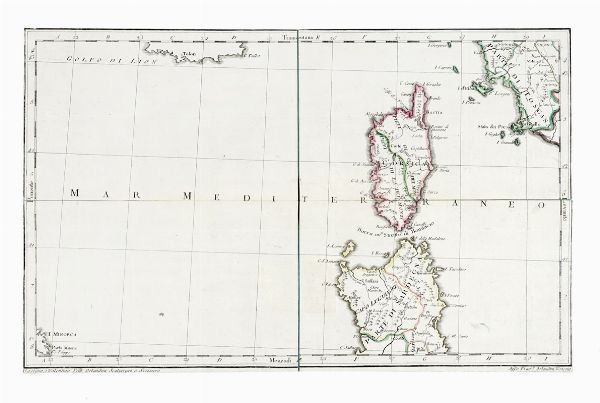 Raccolta di sei mappe in cofanetto di cuoio.  - Asta Arte Antica, Moderna e Contemporanea [parte I] - Associazione Nazionale - Case d'Asta italiane