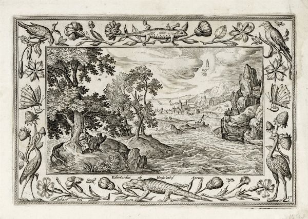 ADRIAEN COLLAERT : Tredici tavole da Paesaggi con scene del Vecchio e Nuovo Testamento e scene di caccia.  - Asta Arte Antica, Moderna e Contemporanea [parte I] - Associazione Nazionale - Case d'Asta italiane