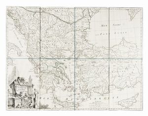 Raccolta di sei mappe in cofanetto di cuoio.  - Asta Arte Antica, Moderna e Contemporanea [parte I] - Associazione Nazionale - Case d'Asta italiane