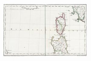 Raccolta di sei mappe in cofanetto di cuoio.  - Asta Arte Antica, Moderna e Contemporanea [parte I] - Associazione Nazionale - Case d'Asta italiane