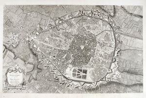 LOUIS-ANDR DUPUIS - Plan topographique de la Ville de Bruxelles et de ses environs.