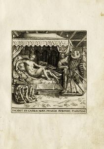 JOHANN THEODOR DE BRY : Trentadue tavole da Emblemata saecularia, mira et iucunda varietate saeculi huius mores ita exprimentia,...  - Asta Arte Antica, Moderna e Contemporanea [parte I] - Associazione Nazionale - Case d'Asta italiane