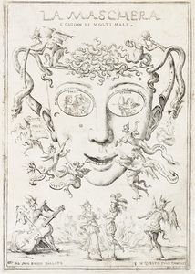 GIUSEPPE MARIA MITELLI - La maschera  cagion di molti mali.