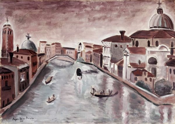 ANGELO DEDDO BAROVIER : Canal Grande.  - Asta Arte Antica, Moderna e Contemporanea [parte II] - Associazione Nazionale - Case d'Asta italiane