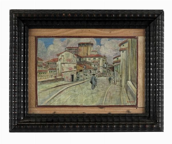 RAOUL DAL MOLIN FERENZONA : Ponte Vecchio a Firenze.  - Asta Arte Antica, Moderna e Contemporanea [parte II] - Associazione Nazionale - Case d'Asta italiane