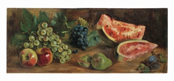 RENZO TUBARO : Natura morta con frutta.  - Asta Arte Antica, Moderna e Contemporanea [parte II] - Associazione Nazionale - Case d'Asta italiane