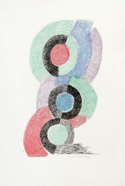 Sonia Delaunay : Sans titre.  - Asta Arte Antica, Moderna e Contemporanea [parte II] - Associazione Nazionale - Case d'Asta italiane