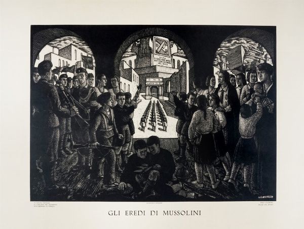 PINO STAMPINI : Lotto composto di 1 incisione e 1 disegno.  - Asta Arte Antica, Moderna e Contemporanea [parte II] - Associazione Nazionale - Case d'Asta italiane