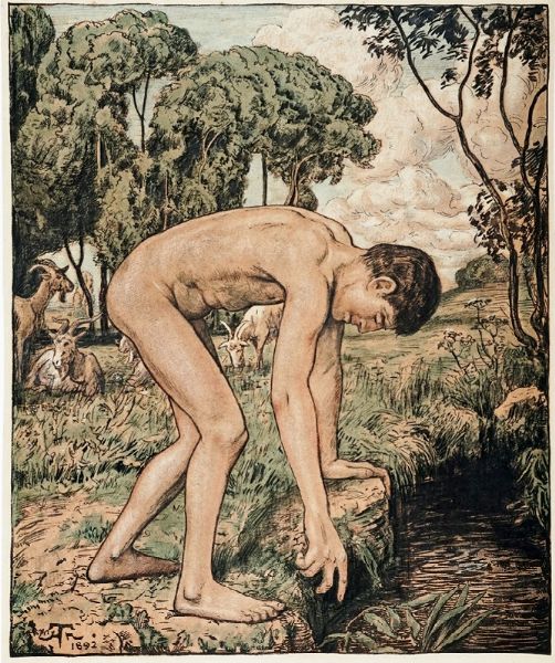 Hans Thoma : Lotto composto di 2 incisioni.  - Asta Arte Antica, Moderna e Contemporanea [parte II] - Associazione Nazionale - Case d'Asta italiane