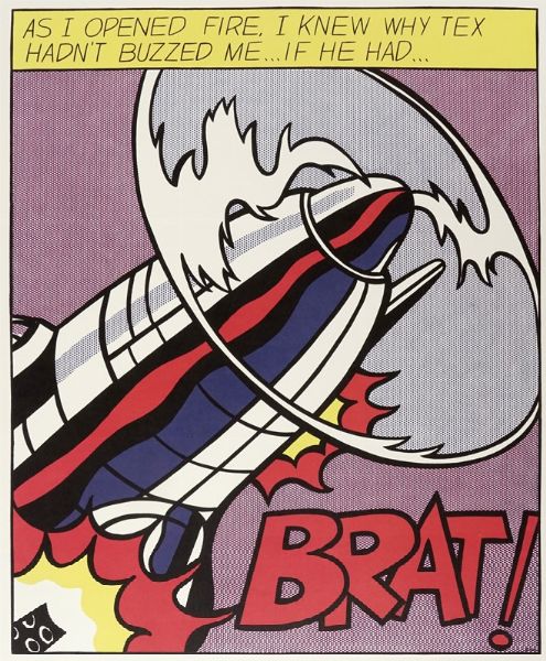 Roy Lichtenstein : As I opened the fire (Trittico).  - Asta Arte Antica, Moderna e Contemporanea [parte II] - Associazione Nazionale - Case d'Asta italiane